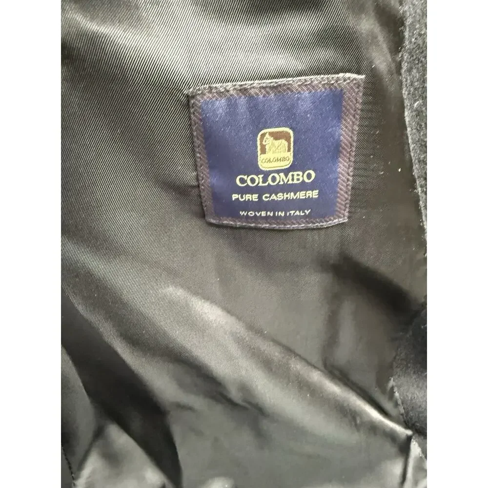 Cardinal of Canada Cashmere Sport Coat Size 46R US Black Quiet Luxury EUC